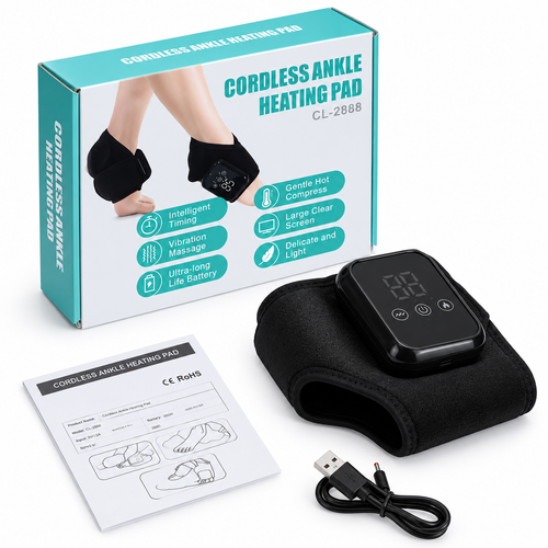 Tobillera térmica con masajes vibratorio 🦶